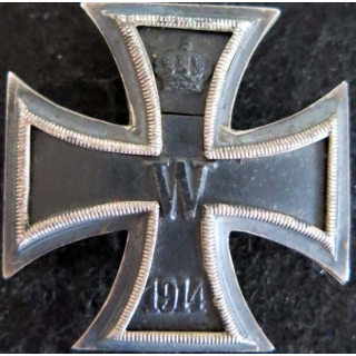 ALLEMAGNE  : croix de fer allemande de 1° classe de 1914  avec épingle soudée