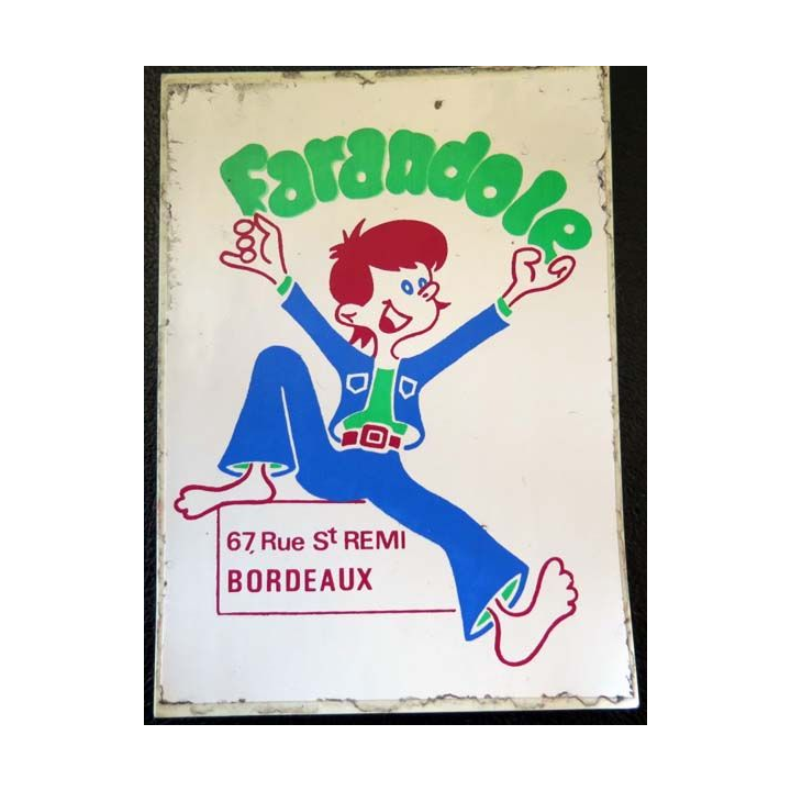 Autocollant Farandole Bordeaux