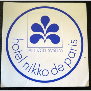 Autocollant Hôtel Nikko de Paris
