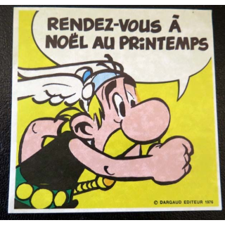 Autocollant Astérix Rendez-vous à Noël au Printemps