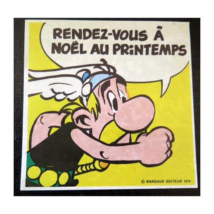 Autocollant Astérix Rendez-vous à Noël au Printemps