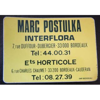 Autocollant Marc Postulka Interflora Bordeaux