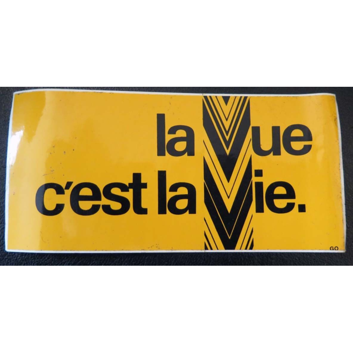 Autocollant La vue c'est la vie