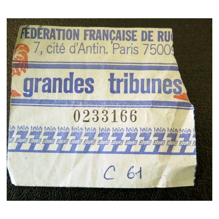 Billet de match du Chalenge Yves du Manoir FF Rugby 1° février U-S DAX - S-MONTOIS