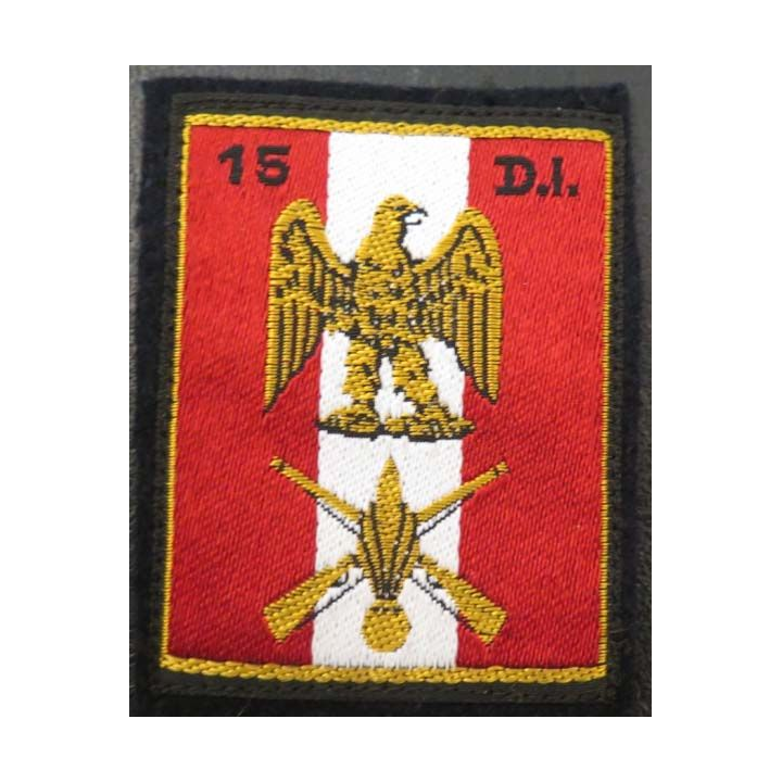 15° DI : insigne tissu de la 15° division d'infanterie