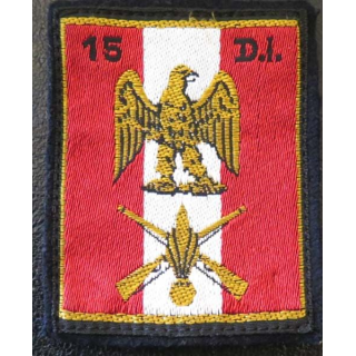 15° DI : insigne tissu de la 15° division d'infanterie