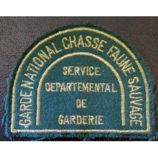 Insigne tissu de garde national chasse faune sauvage