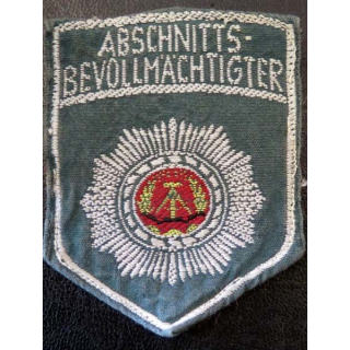 Insigne tissu de Abschnitts Bevollmachtigter