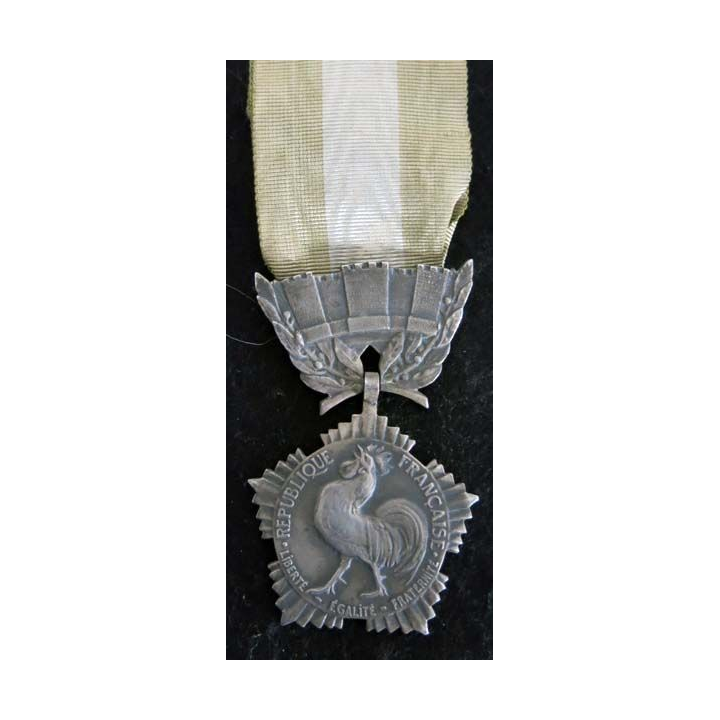 FRANCE : médaille d'honneur des collectivités locales argent (222)