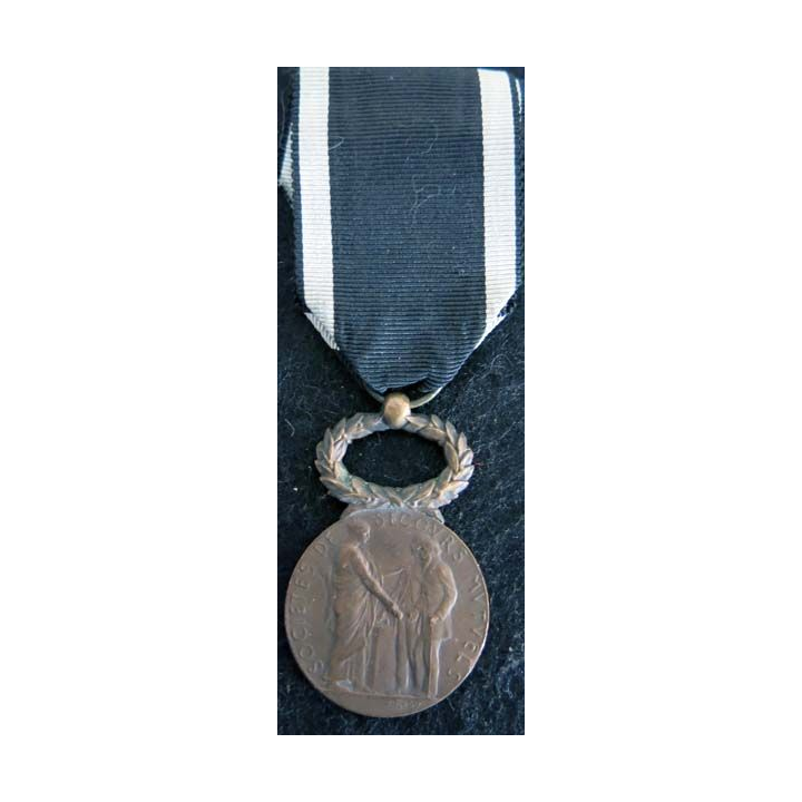 FRANCE : médaille de la société de secours mutuels du ministère du travail et de la prévoyance sociale en bronze (222)