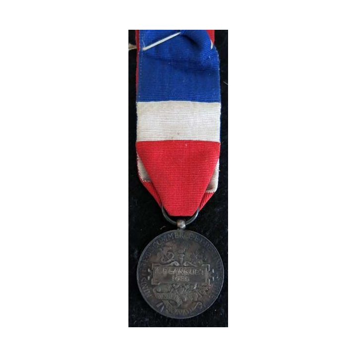 FRANCE : Médaille du travail du ministère du commerce et de l’industrie en argent attribuée à A.F. Languet en 1925