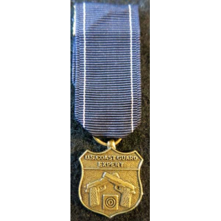 USA : Médaille miniature Pistol Marksmanship Ribbon pour l'U.S. Coast Guard  (4471)