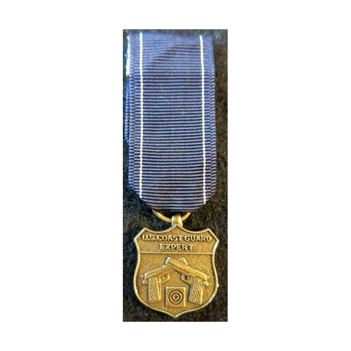 USA : Médaille miniature Pistol Marksmanship Ribbon pour l'U.S. Coast Guard  (4471)