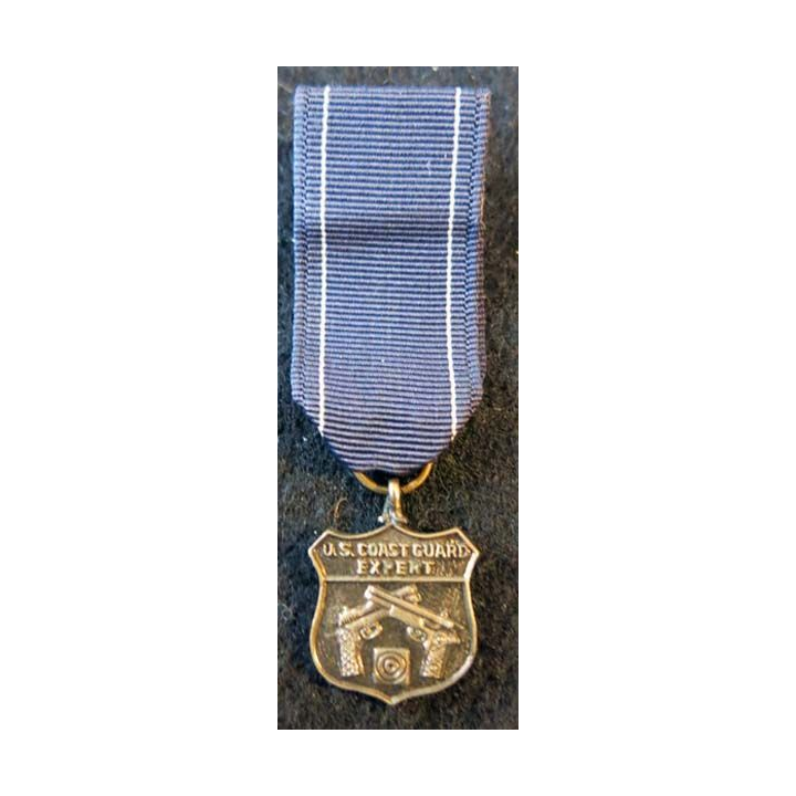 USA : Médaille miniature Pistol Marksmanship Ribbon pour l'U.S. Coast Guard  (4473)