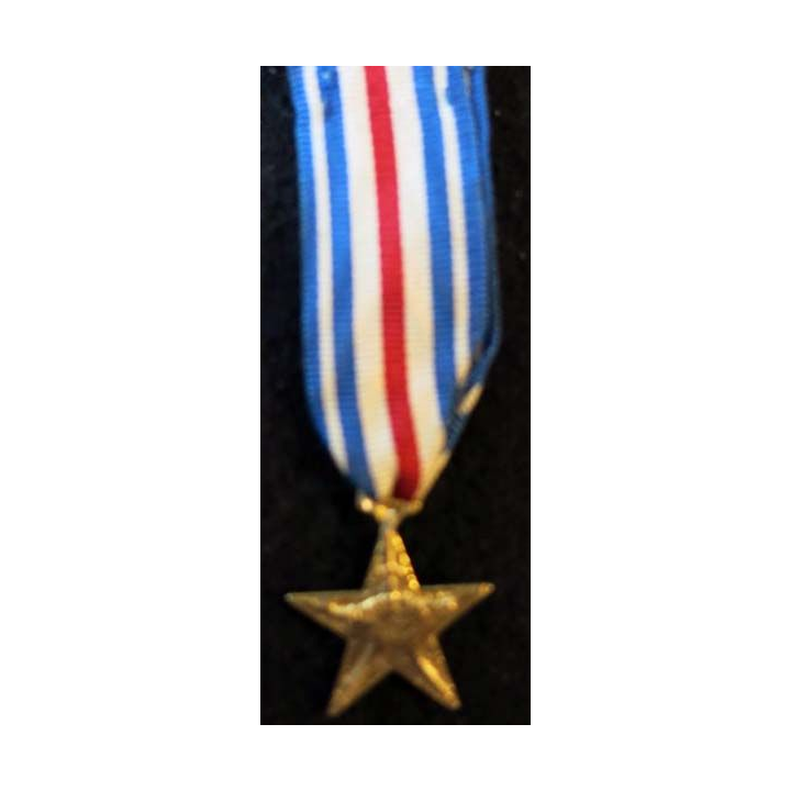 USA : Médaille miniature Silver Star (Étoile d'Argent) (4391)