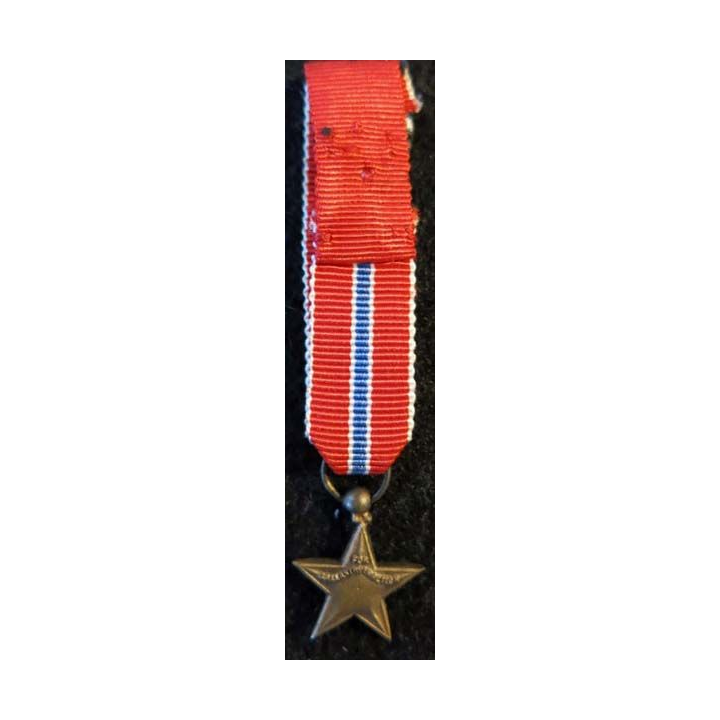 USA : Médaille miniature de la Bronze Star Medal (Médaille de l'étoile de bronze)  (4402)