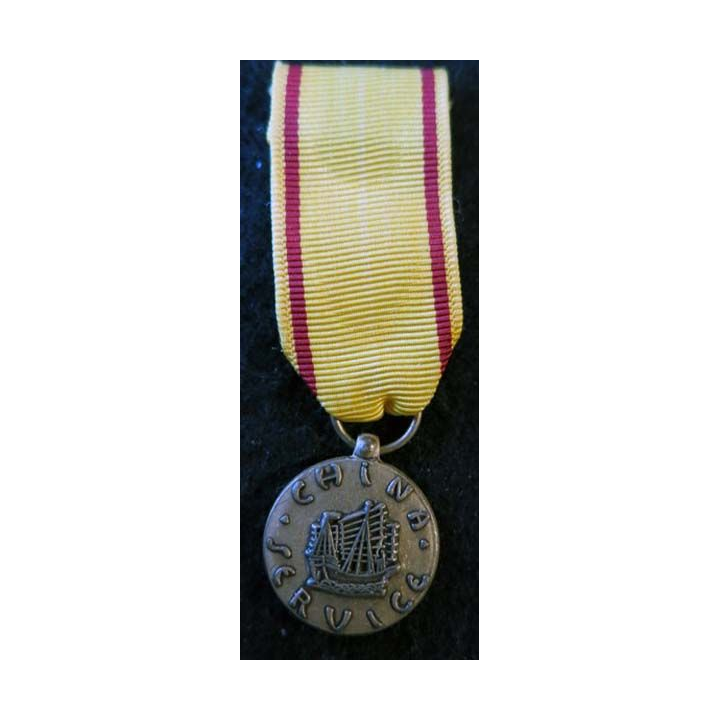 USA : Médaille miniature China Service Medal (4433)