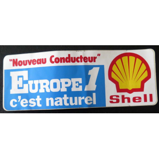 Autocollant Nouveau Conducteur Europe 1 c'est naturel Shell