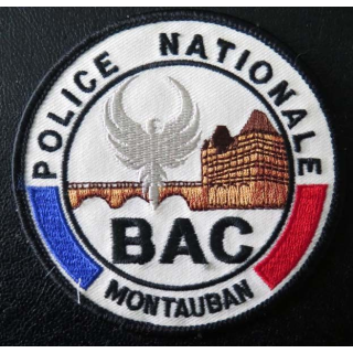 POLICE : Insigne tissu de la police nationale BAC de Montauban