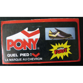 Autocollant Pony la marque au chevron