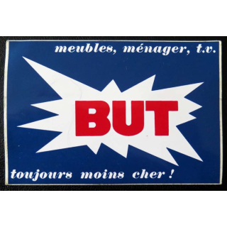 Autocollant magasins BUT toujours moins cher
