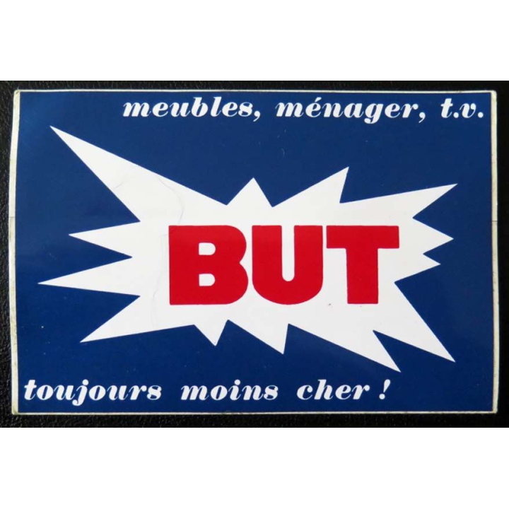 Autocollant magasins BUT toujours moins cher