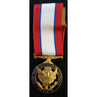 USA : Médaille miniature de la Army Distinguished Service Medal en émail (4389)