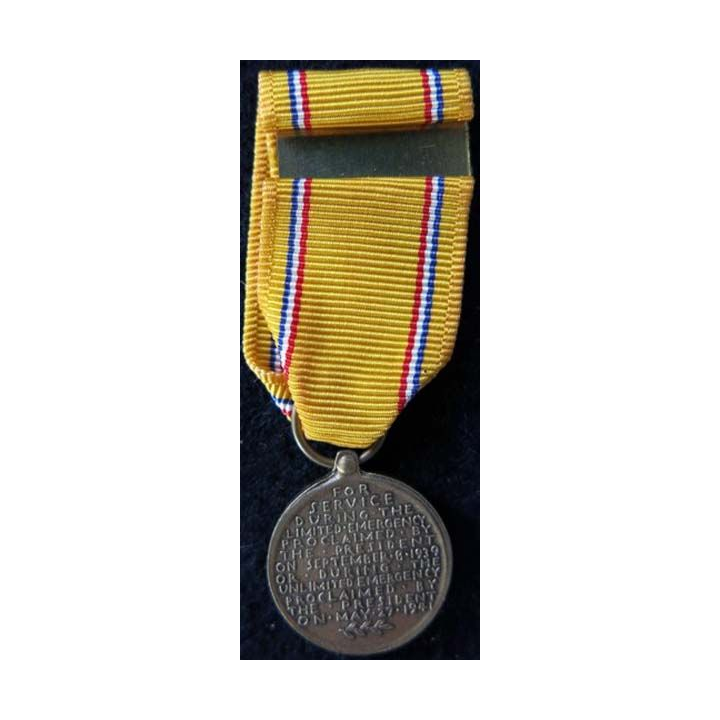 USA : Médaille miniature de l’American Defense Service Medal (4434A)