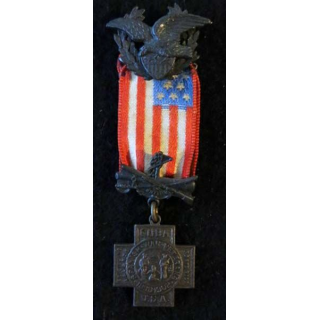 USA : Médaille miniature de la Spanish War Veteran Cross 1898-1902 (4482)
