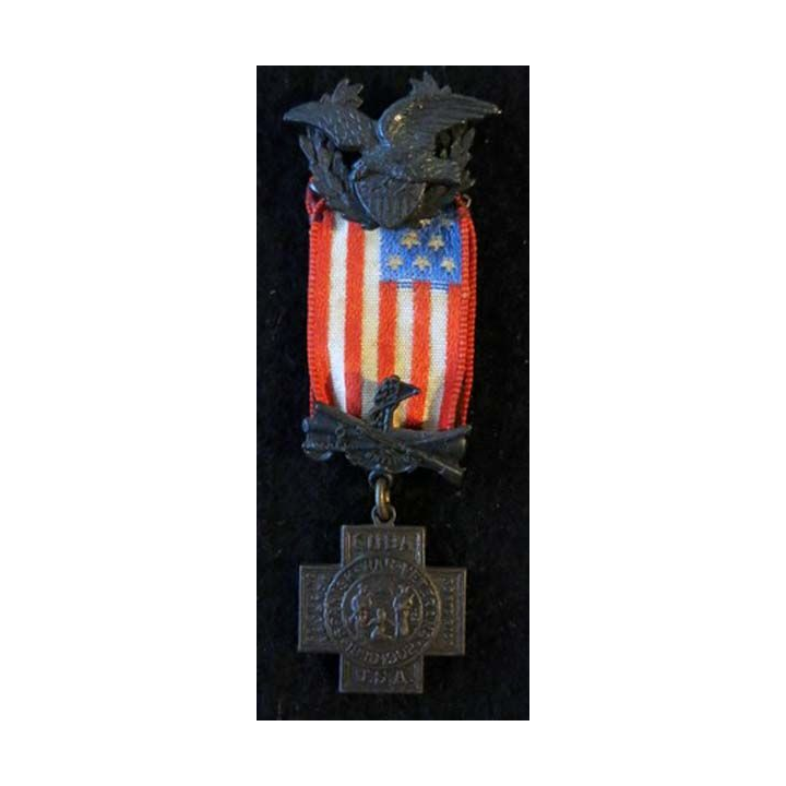 USA : Médaille miniature de la Spanish War Veteran Cross 1898-1902 (4482)