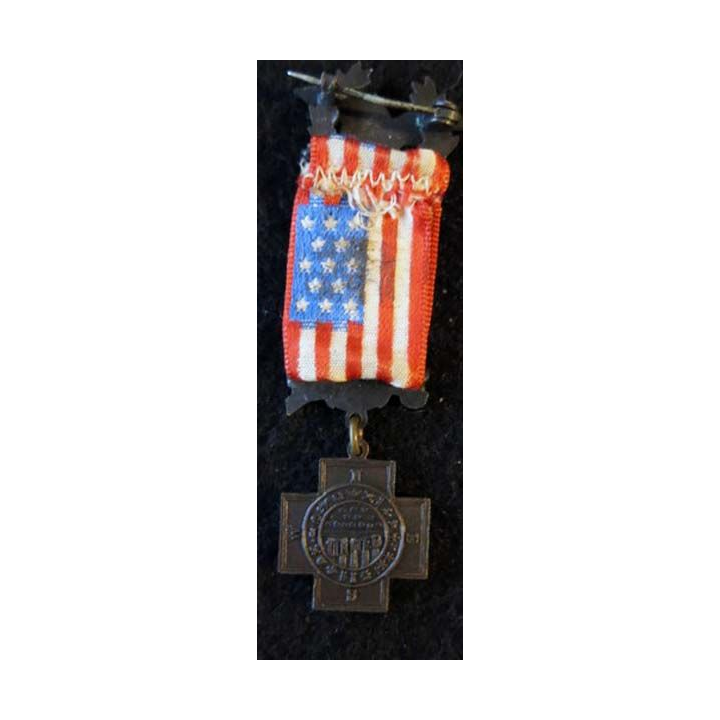 USA : Médaille miniature de la Spanish War Veteran Cross 1898-1902 (4482)