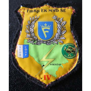 SFOR : insigne tissu de la FmKp EK MND SE Mostar transmissions