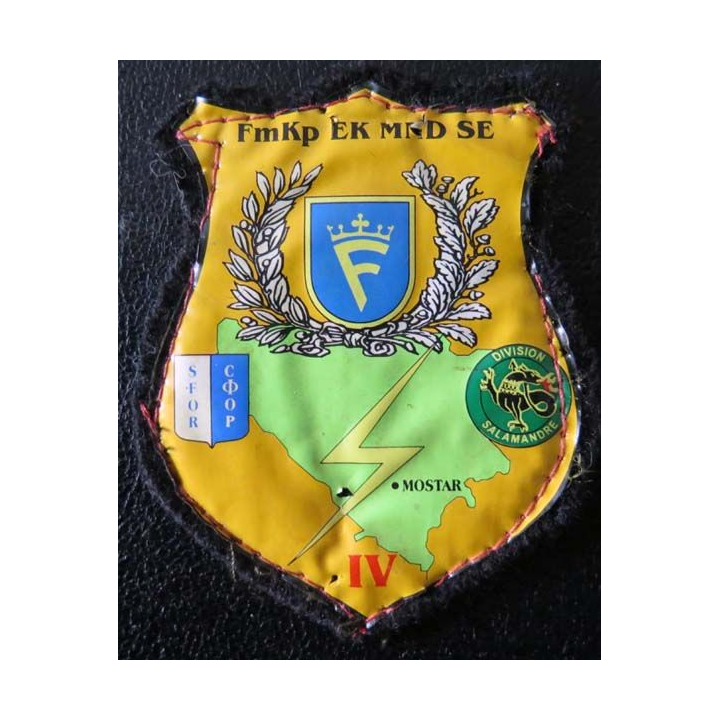 SFOR : insigne tissu de la FmKp EK MND SE Mostar transmissions
