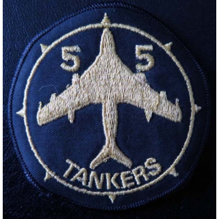 Insigne tissu US  55 TANKER de diamètre 8,8 cm