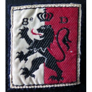  insigne tissu de la 8° division d'infanterie avec chiffre 8° DI 8°DI