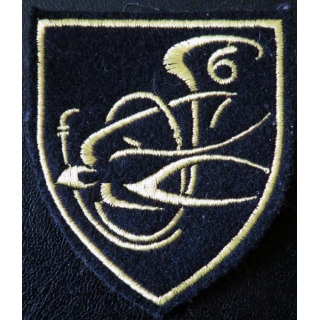 insigne tissu du 6° bataillon de chasseurs alpins de 9 cm de hauteur