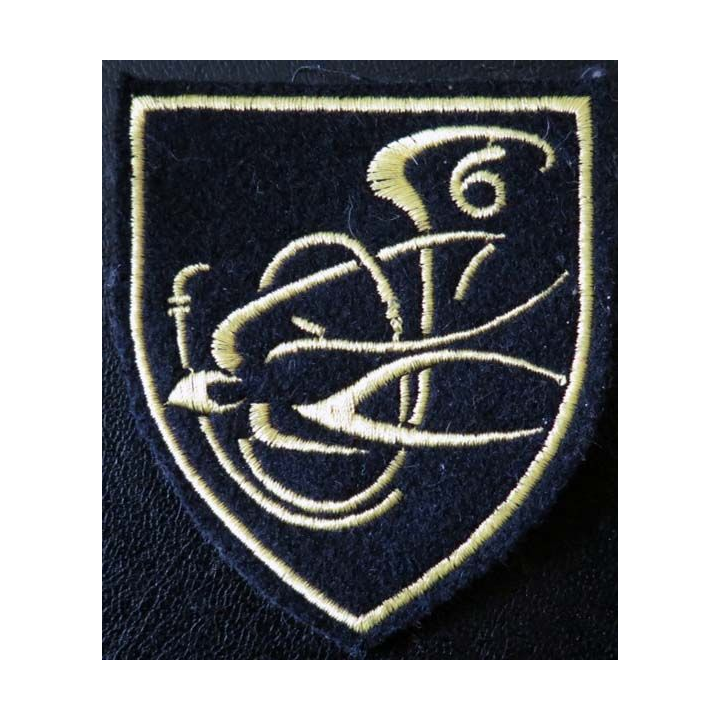 insigne tissu du 6° bataillon de chasseurs alpins de 9 cm de hauteur