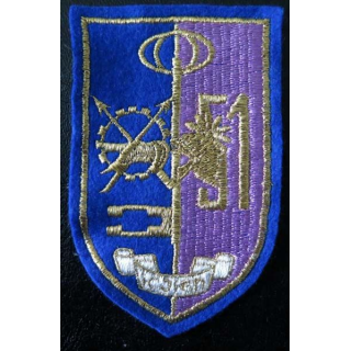 51° BLOG belge Insigne tissu de la 51° bataillon logistique belge