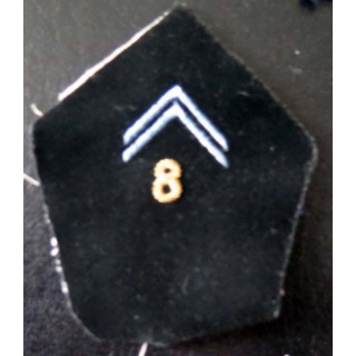 8° RT insigne col 8° régiment de transmissions cadre en cannetille or