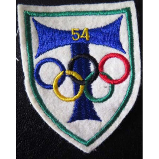 54° RT : Insigne tissu du 54° régiment de transmissions 9 cm de hauteur
