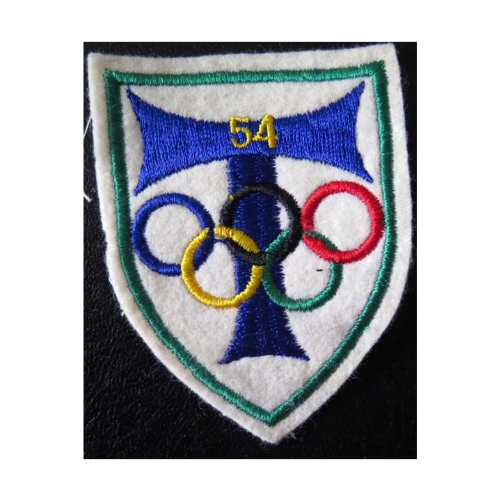54° RT : Insigne tissu du 54° régiment de transmissions 9 cm de hauteur