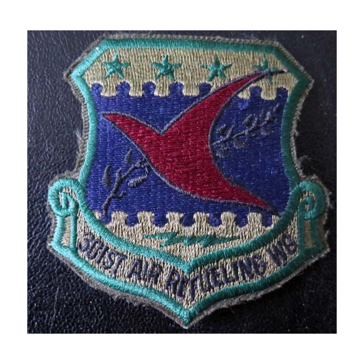 Insigne tissu US  301° Air Refueling wings US patch hauteur 8 cm