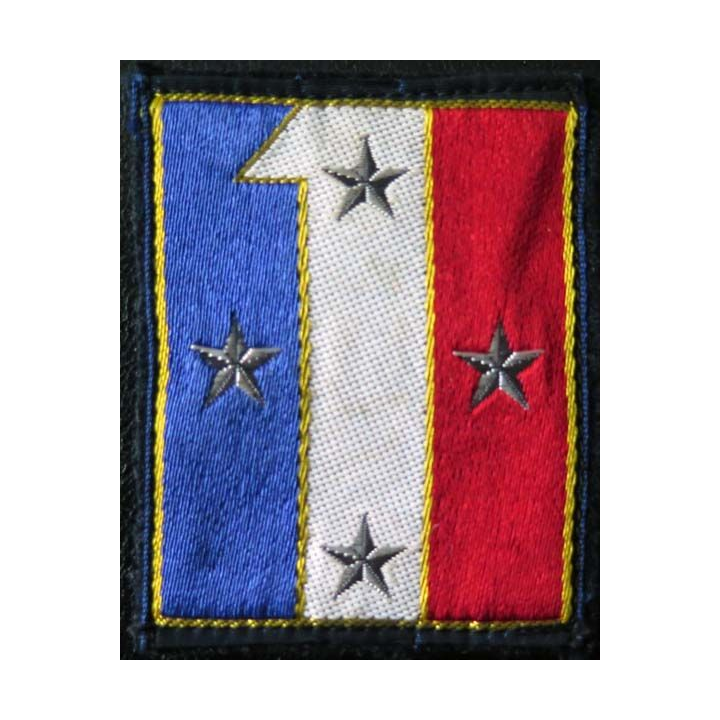 1° CA : Insigne tissu du 1° corps d'armée de hauteur 7,3 cm