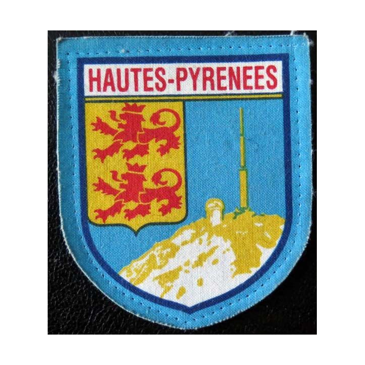 Insigne tissu des Hautes Pyrénées de hauteur 7,2 cm
