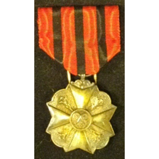 BELGIQUE : médaille d'argent du mérite civique belge (2° Classe)