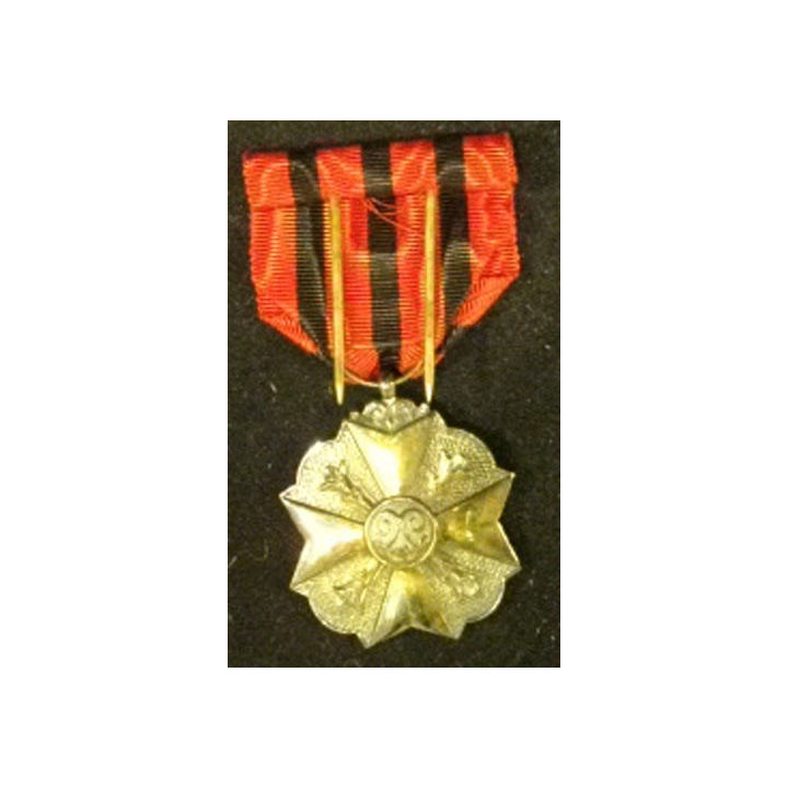 BELGIQUE : médaille d'argent du mérite civique belge (2° Classe)