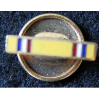 USA : Bouton de rappel de la médaille de l’American Defense Service Medal en métal émaillé (4434B)