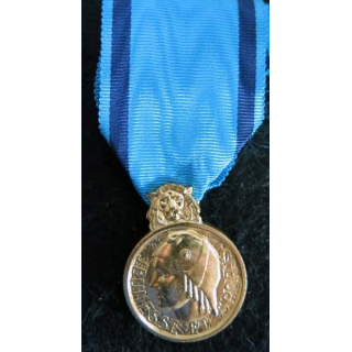 FRANCE : médaille de la jeunesse et des sports de grade bronze en métal doré brillant
