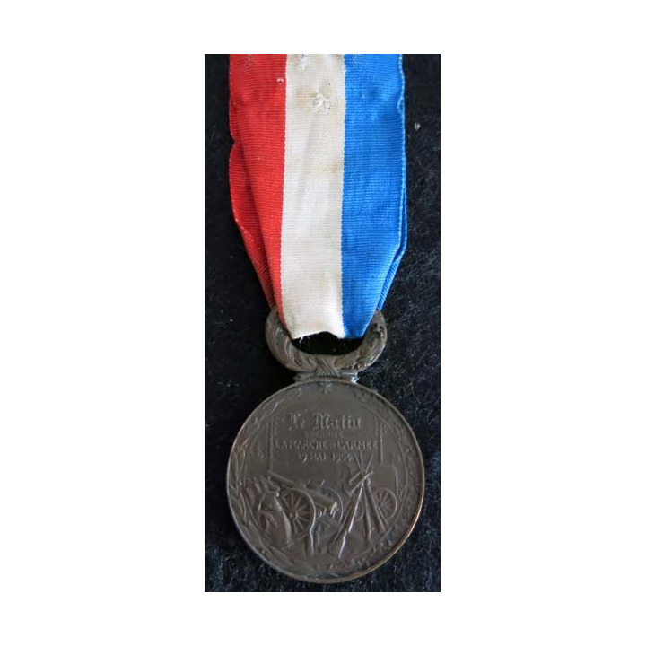 FRANCE :  Médaille le Matin organise la marche de l’Armée du 29 mai 1904 en bronze (221)