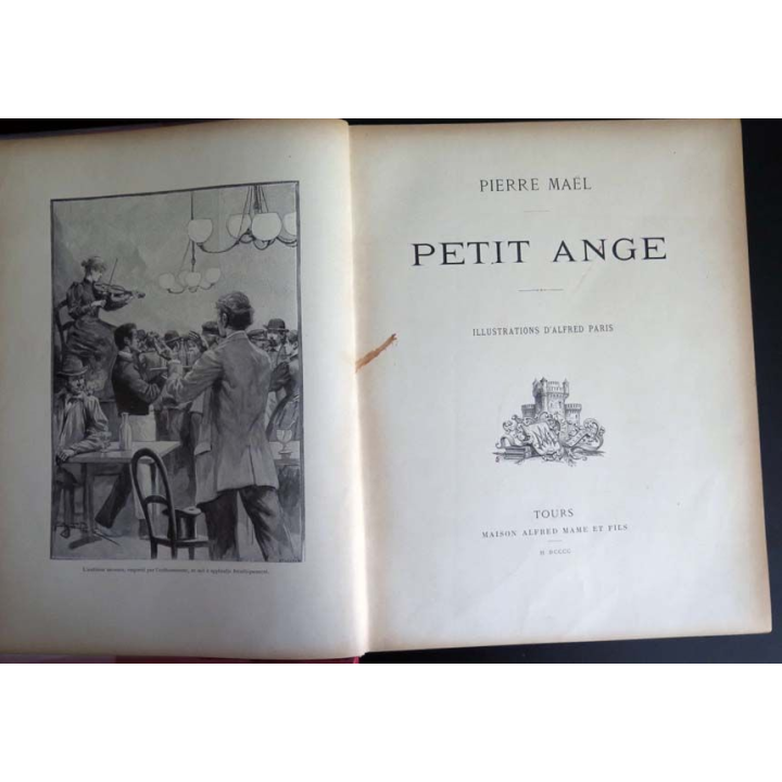 Vieux livres Petit ange 1900 de PIERRE MAEL maison Alfred Mame & Fils